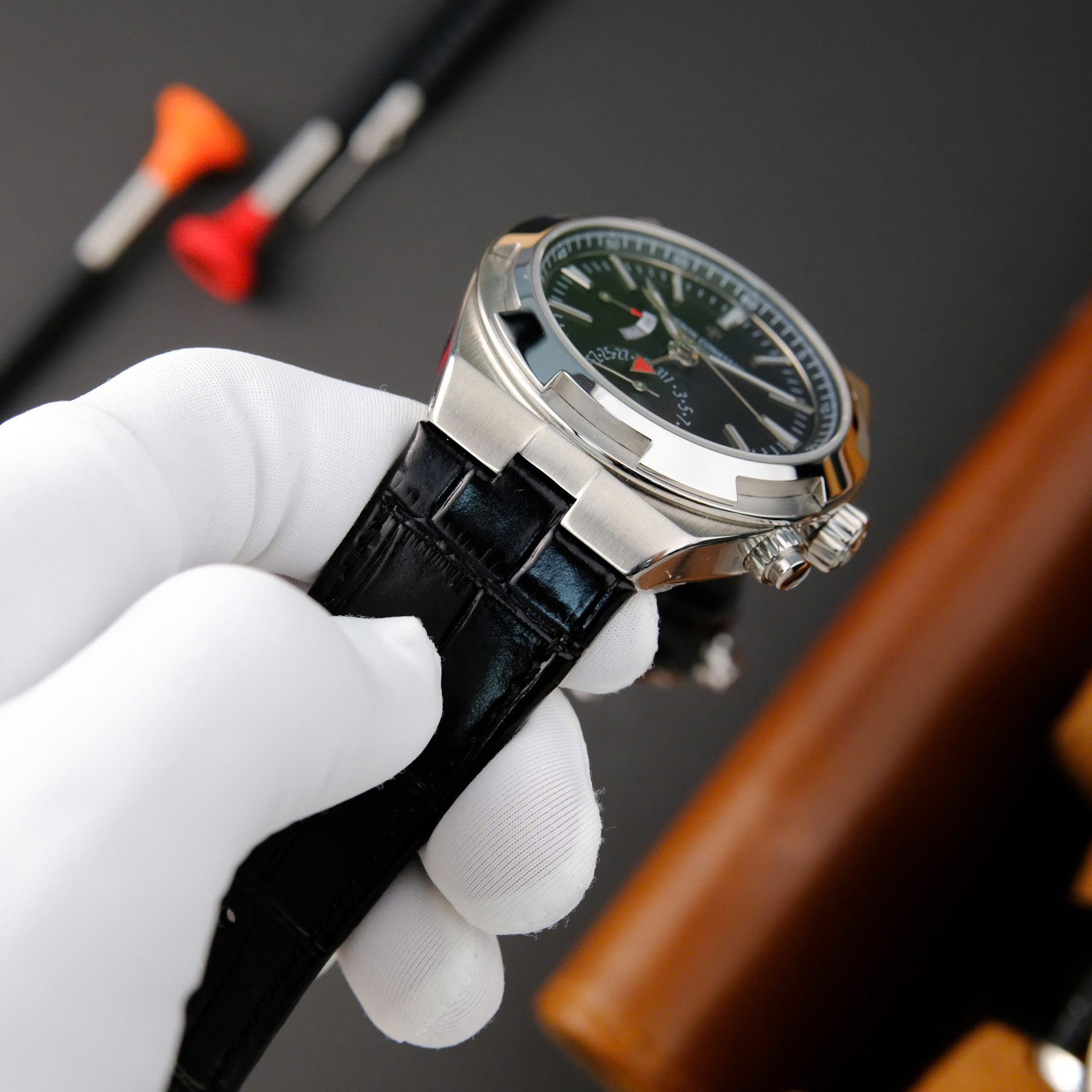 Vacheron Constantin Overseas Dual Time 7900V Replica Watch Black Dial PZ Factory 41mm