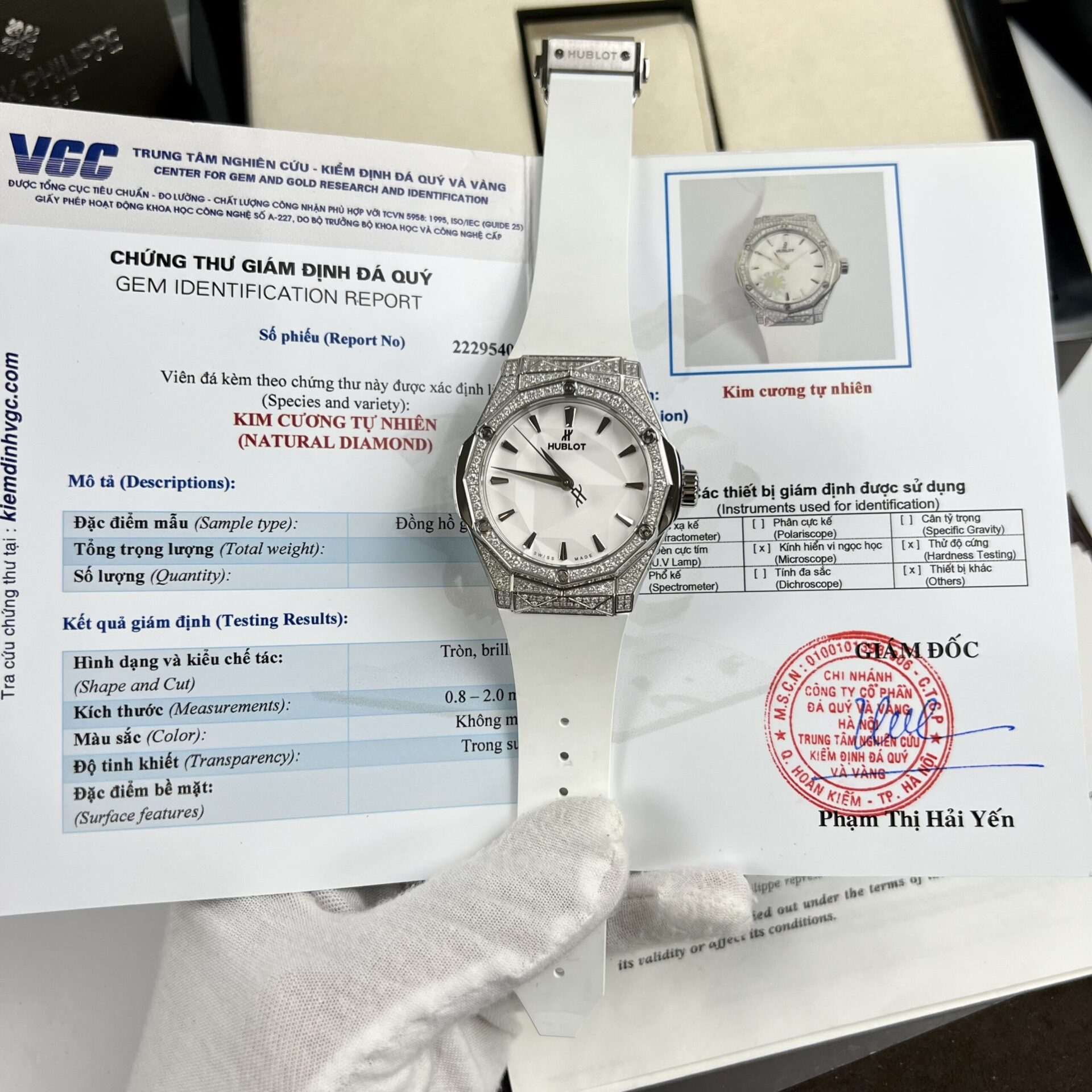 Hublot Orlinski Replica Watch White Dial Custom Moissanite Diamonds APS Factory 40mm