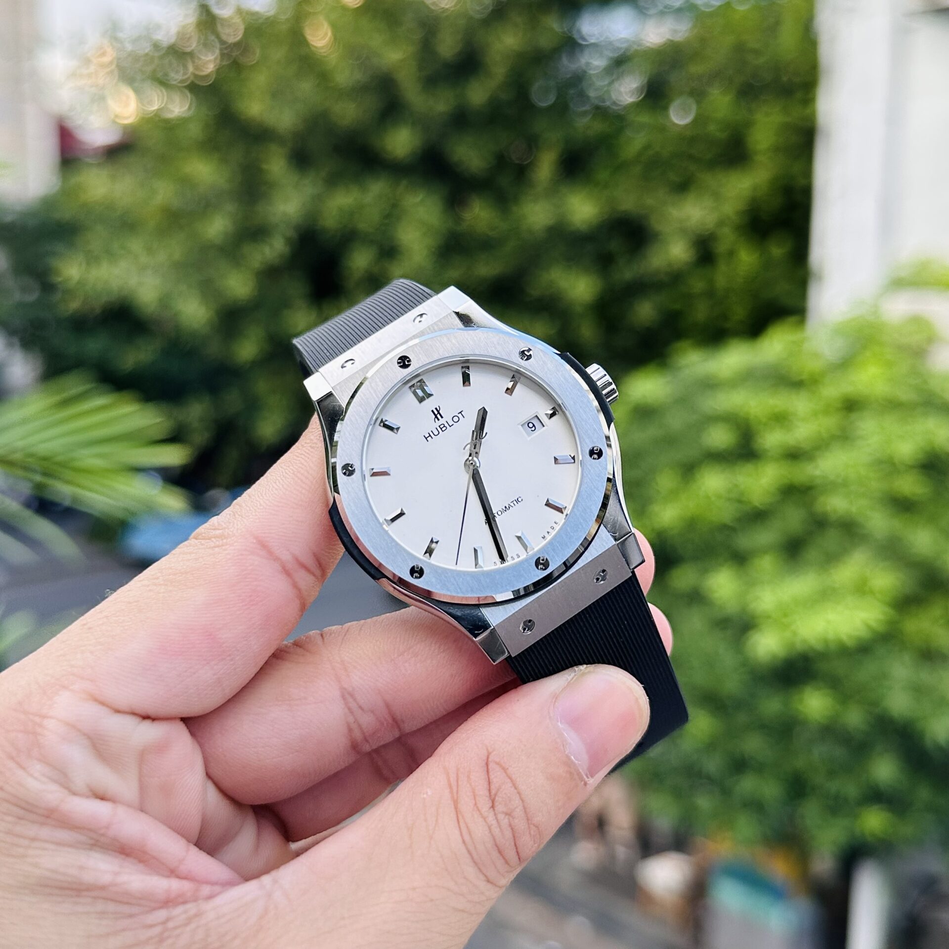 Hublot Classic Fusion Replica Watch White Dial JJF Factory 42mm