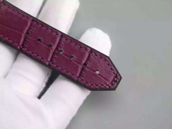 Replica Hublot Big Bang 41mm Tutti Frutti Maroon Caviar on Gummy Strap A2824