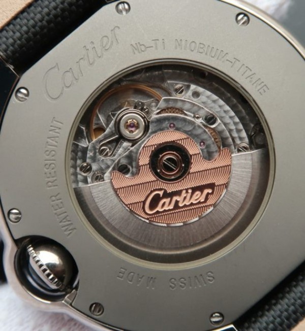 Replica Cartier Ballon Bleu XL 46mm SS Gray Dial Nylon Strap ETA 2824