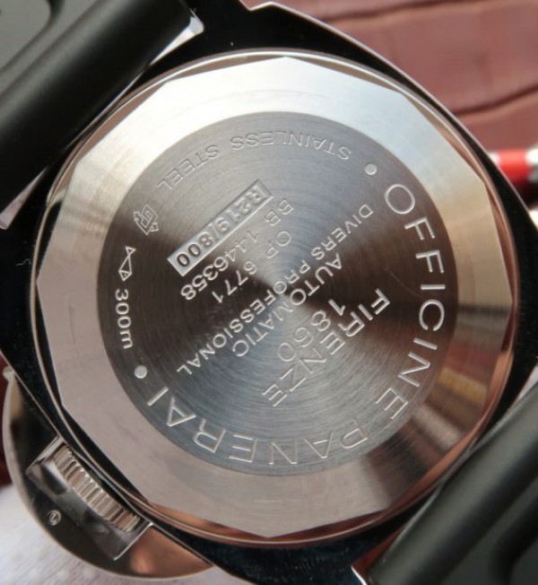 Replica Panerai XF PAM024 Black Dial Rubber Strap A7750