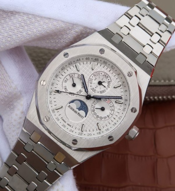 Replica Audemars Piguet JF Royal Oak 41mm 26574 SS White Dial SS Bracelet A5134