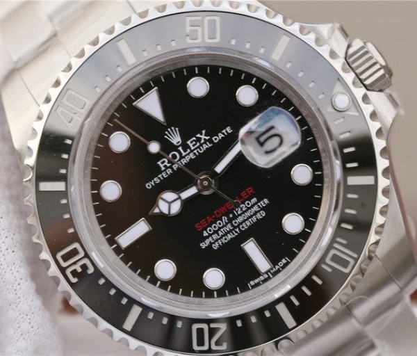 Replica Rolex Sea-Dweller DEEPSEA 116660 Black Ceramic Noob A2836
