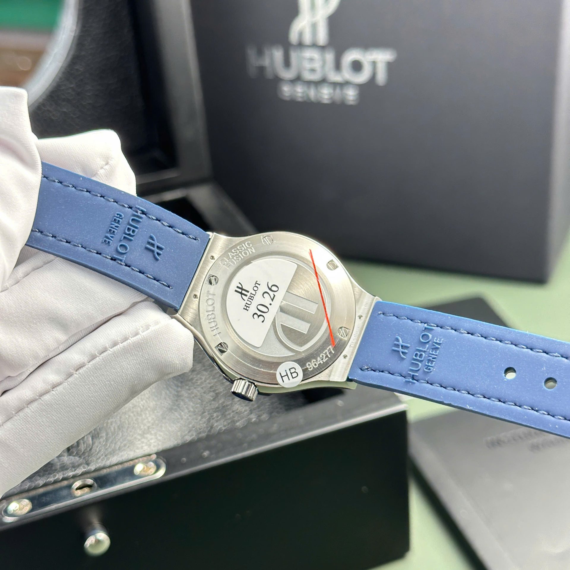 Hublot Classic Fusion Replica Watches Womens Blue HB Factory 33mm