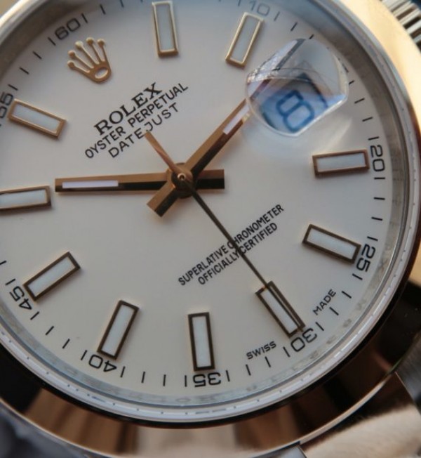 Replica Rolex Noob DateJust 126303 YG Wrapped White Dia A2824