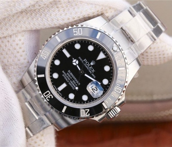 Replica Rolex Submariner 116610 LN Black Ceramic VRF SS Bracelet A2836