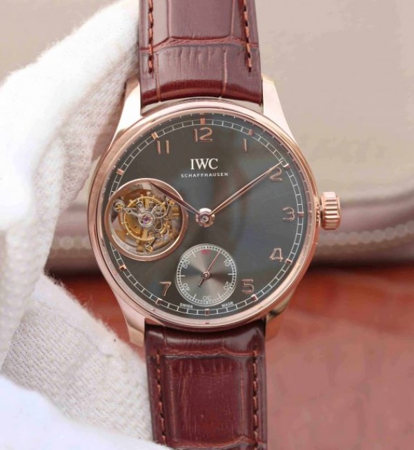 Replica IWC AZ Portuguese Tourbillon IW5463 RG Gray Dial