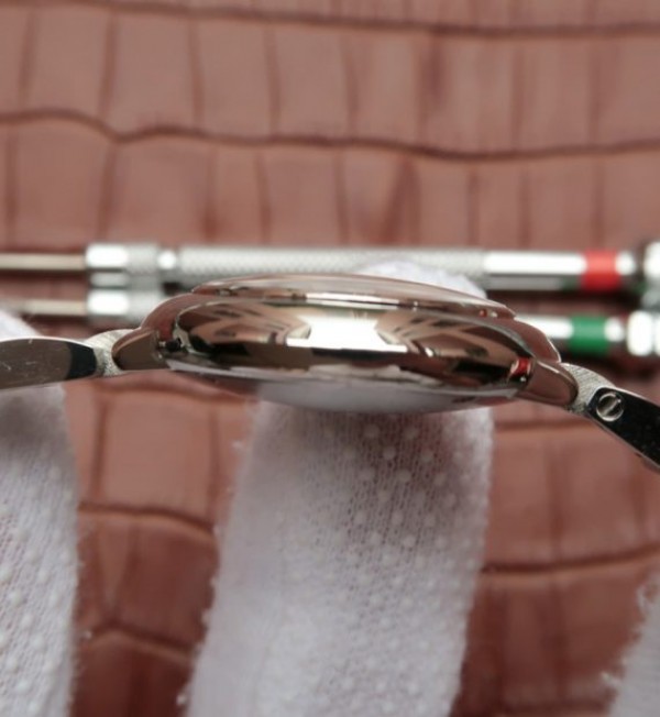 Replica Cartier Ballon Bleu Ladies 28mm SS White Dial SS Bracelet Ronda Quartz