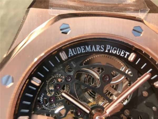 Replica Audemars Piguet Royal Oak 41mm Double Balance Wheel Openworked 15407 RG JF  RG Bracelet A3132