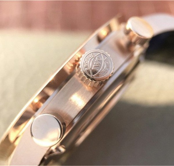 Replica IWC ZF Portuguese Chrono IW3714 RG White Dial Diamonds Inner Bezel