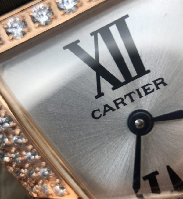 Replica Cartier High Jewelry Watches RG WJ306014 White Dial Brown Fabric Strap