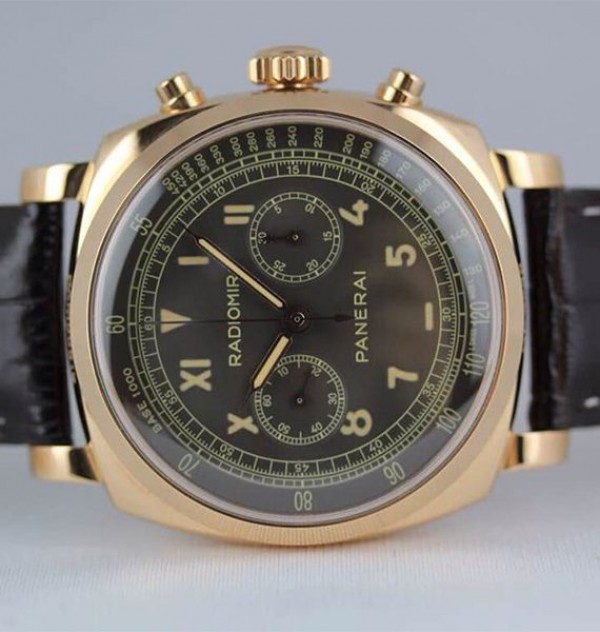 Replica Panerai XF PAM519 Leather Strap Manual Winding Chrono