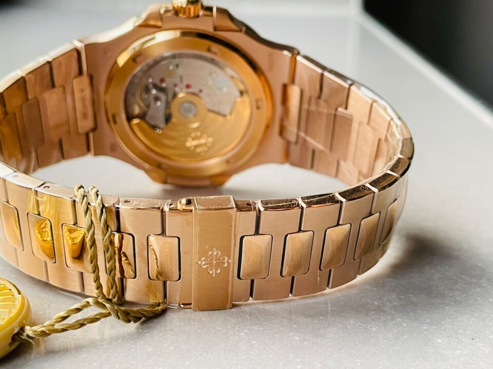 Replica PATEK PHILIPPE Nautilus 5711 3KF 1:1 Best Edition Grey Dial on YG Bracelet A324 V2