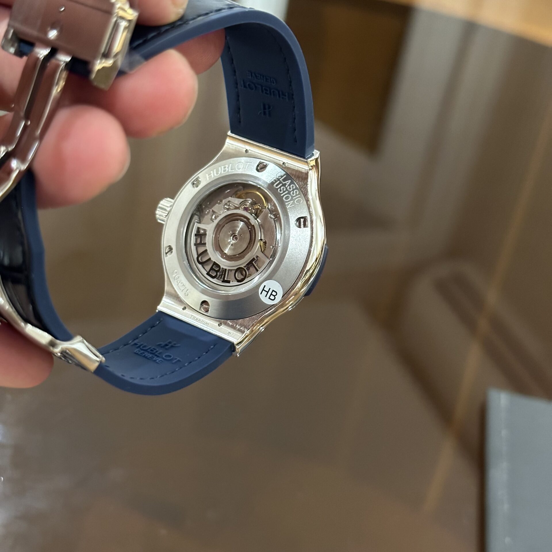 Hublot Classic Fusion Blue Diamond Replica Watch HB Factory 38mm