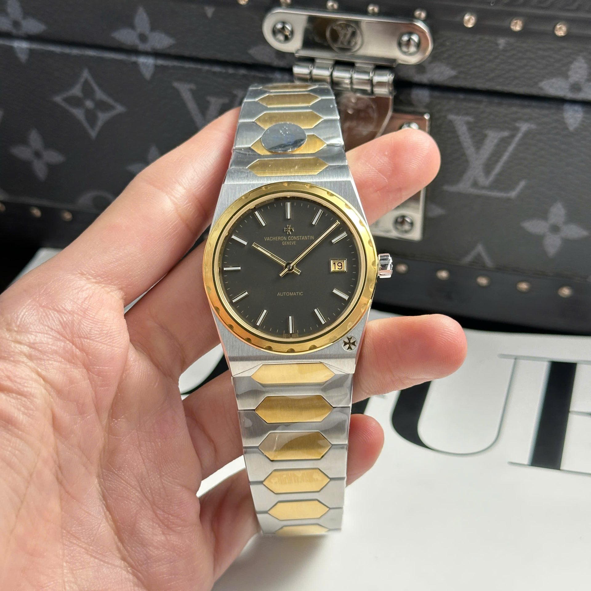 Vacheron Constantin Copies Watches Historiques 222 Yellow Demi 8F Factory 37mm