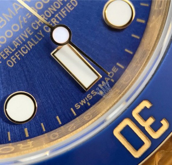 Replica Rolex Submariner 116613 LB Noob YG Wrapped Blue Dial YG Wrapped Bracelet Eta2836