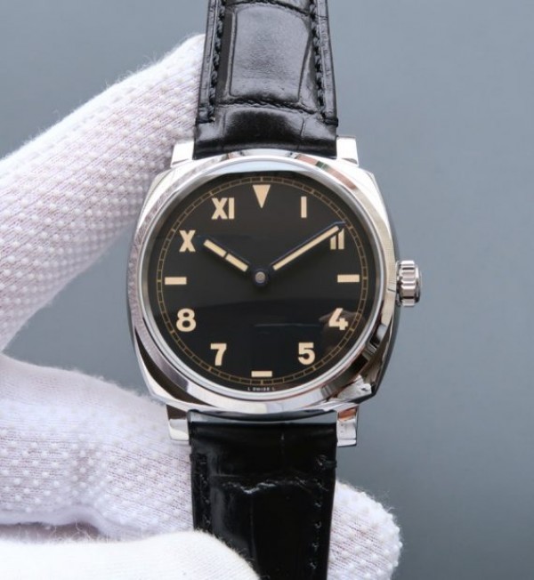 Replica Panerai XF PAM718 Black California Dial Black Leather Strap P.1000
