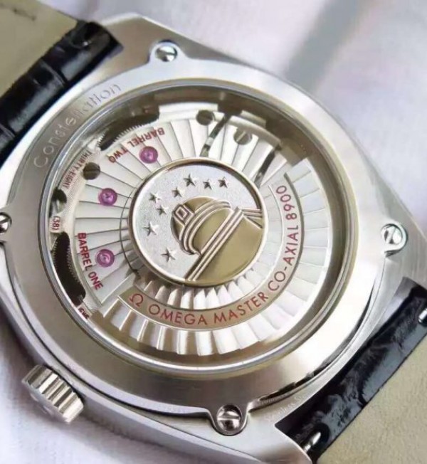 Replica Omega V6 Globemaster Master White Dial Leather Strap A8900