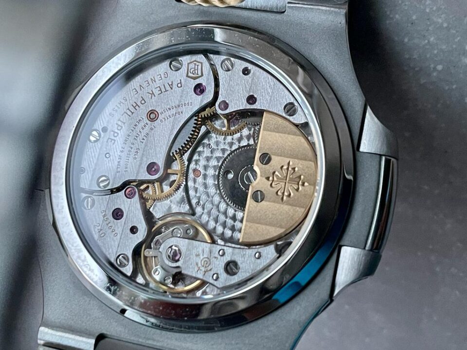 Replica PATEK PHILIPPE Nautilus 5712 SS PPF 1:1 Best Edition Blue Dial on SS Bracelet A240 V2