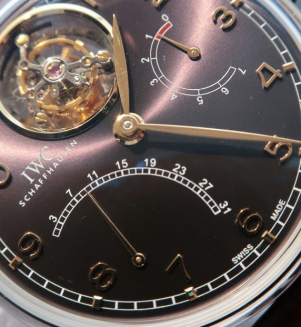 Replica IWC TF Portuguese Tourbillon IW5046 Black Dial