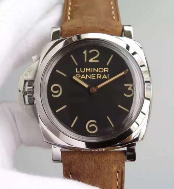 Replica Panerai PAM557 Black Dial Brown Asso Strap P.3000 Super Clone