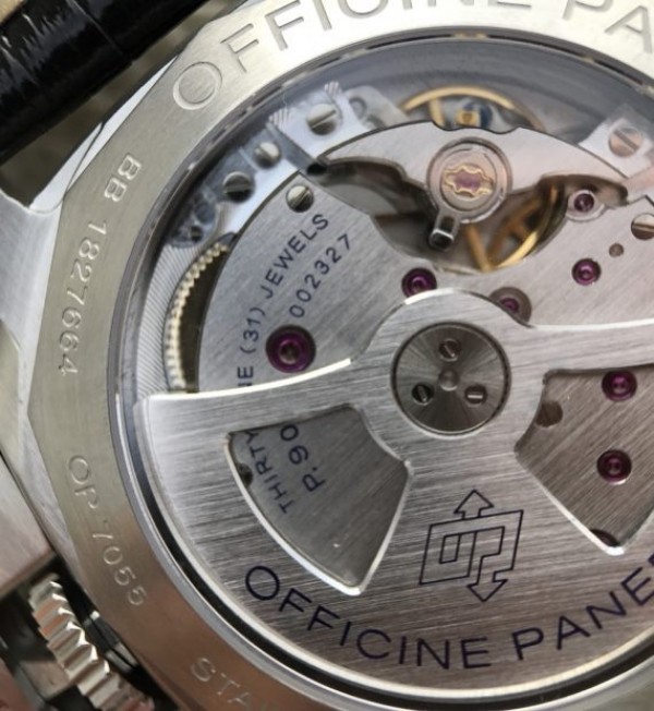 Replica Panerai ZF PAM1392 Black Dial Black Leather Strap P9010