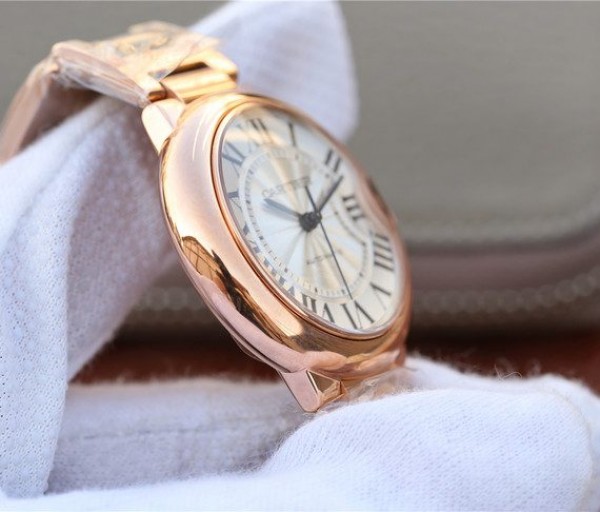 Replica Cartier Ballon Bleu 36mm RG White Textured Dial RG Bracelet
