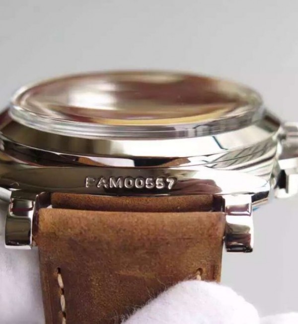 Replica Panerai PAM557 Black Dial Brown Asso Strap P.3000 Super Clone