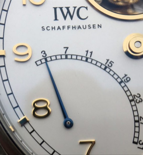 Replica IWC AZ Portuguese Tourbillon IW5046 White Dial YG Markers