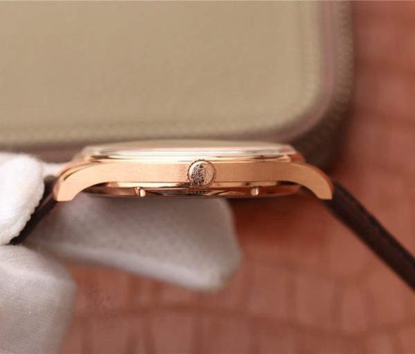 Replica IWC ZF Portuguese IW545406 RG Brown Dial Leather Strap A6498