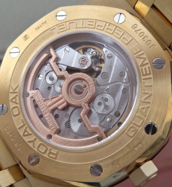 Replica Audemars Piguet JF Royal Oak 41mm 26574 YG Blue Dial White Hand A5134