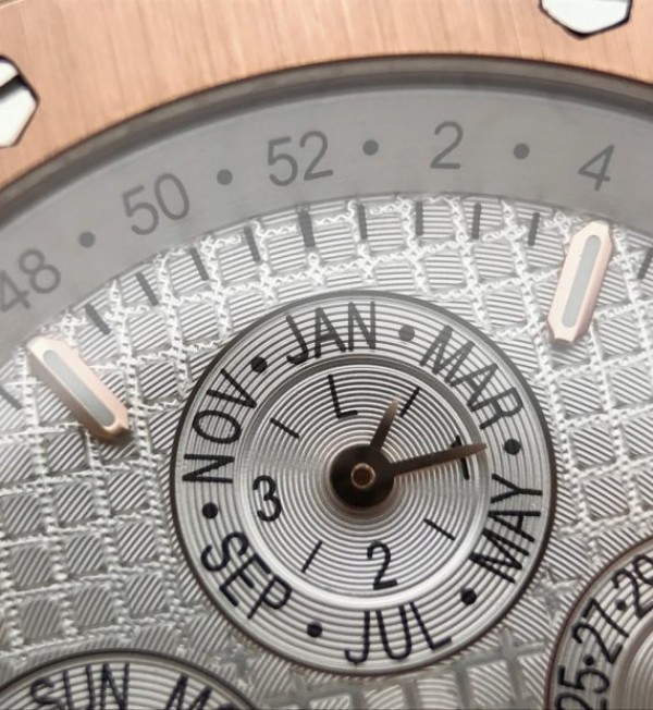 Replica Audemars Piguet JF Royal Oak 41mm 26574 RG White Dial Leather Strap A5134