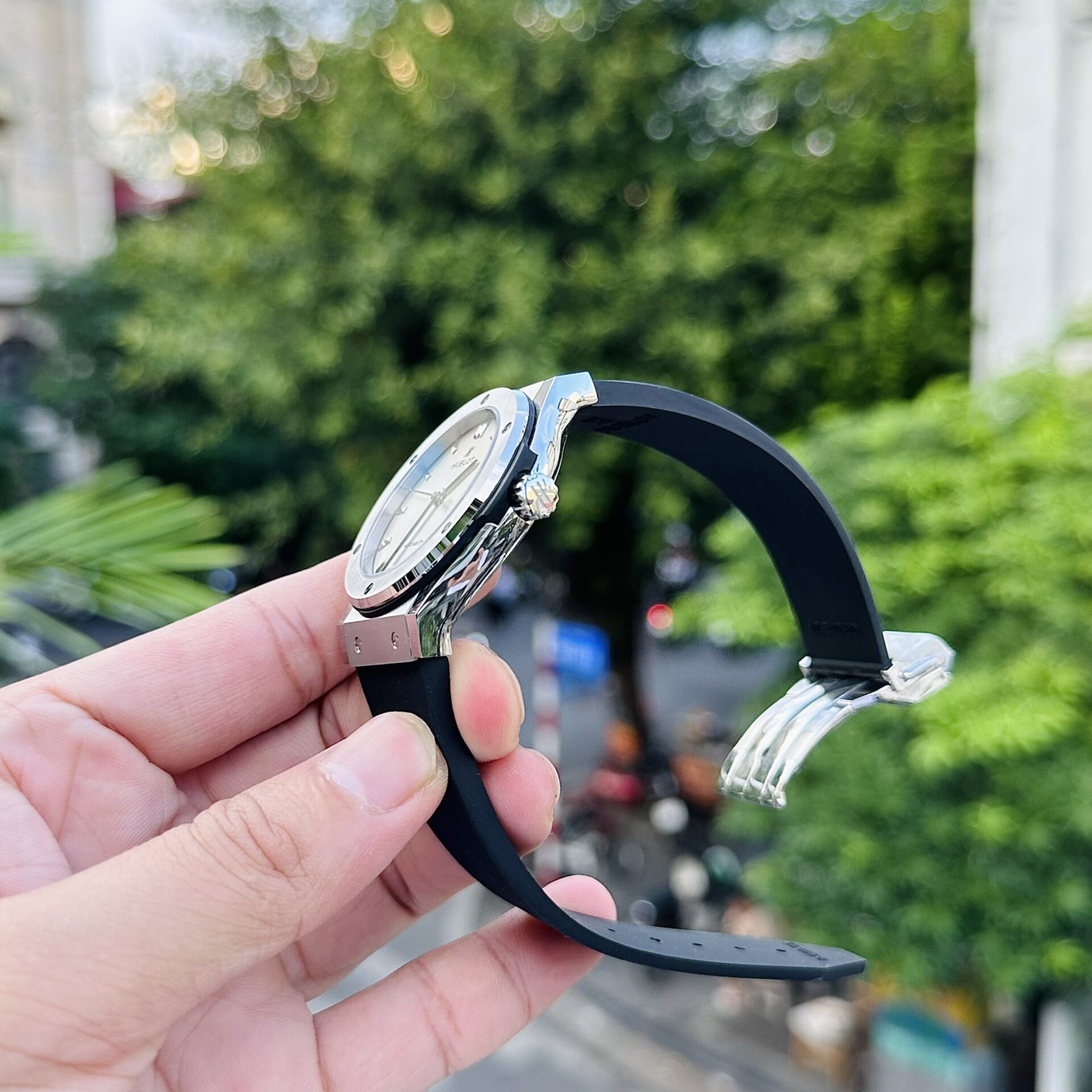 Hublot Classic Fusion Replica Watch White Dial JJF Factory 42mm