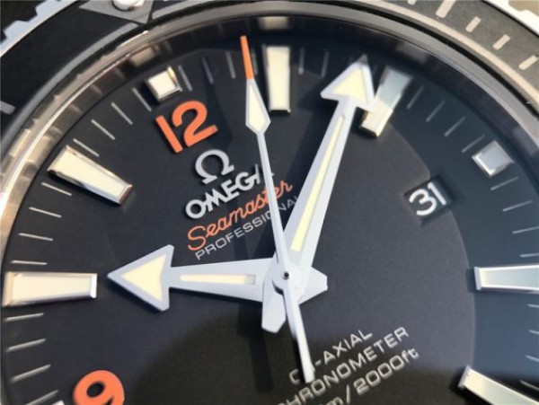 Replica Omega Planet Ocean Professional Ceramic Bezel 45mm OMF Orange Marker Rubber Strap A8500