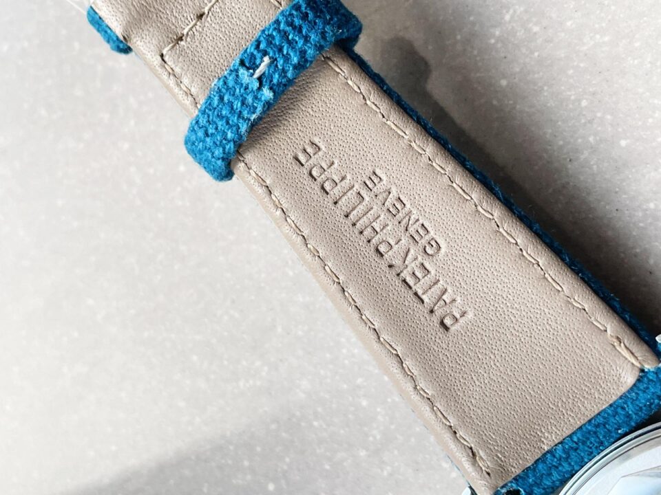 Replica PATEK PHILIPPE Calatrava 6007A-001 SS ZF 1:1 Best Edition Blue Dial on Blue Leather Strap A324CS