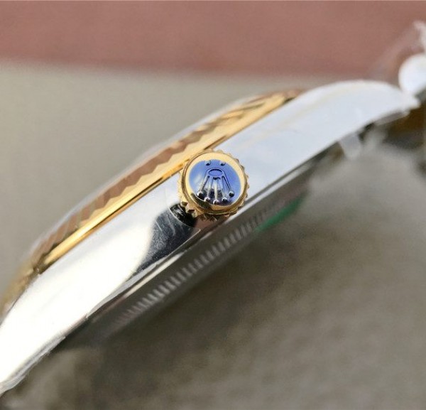 Replica Rolex DateJust 41mm 126333 Noob YG Wrapped YG Dial Diamonds Markers SS/YG Bracelet A3235