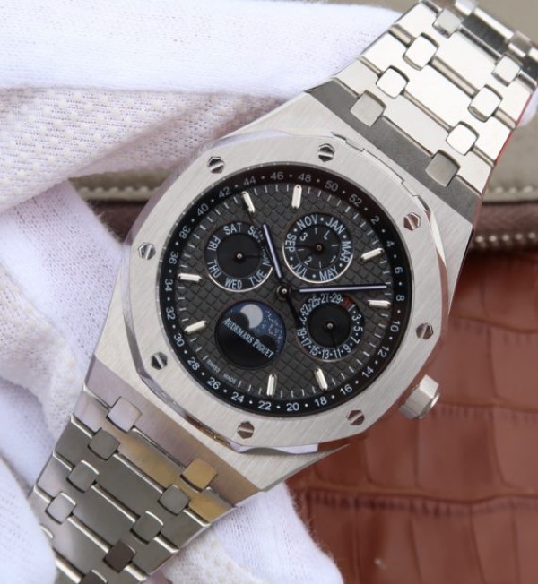 Replica Audemars Piguet JF Royal Oak 41mm 26574 SS Black Textured Dial A5134