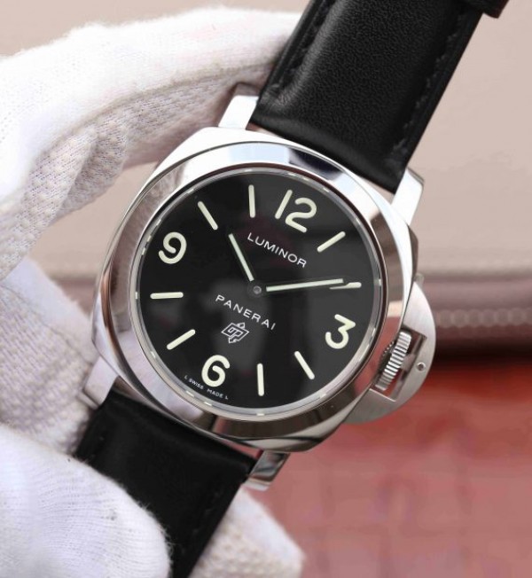 Replica Panerai XF PAM000 Black Dial Black Leather Strap A6497