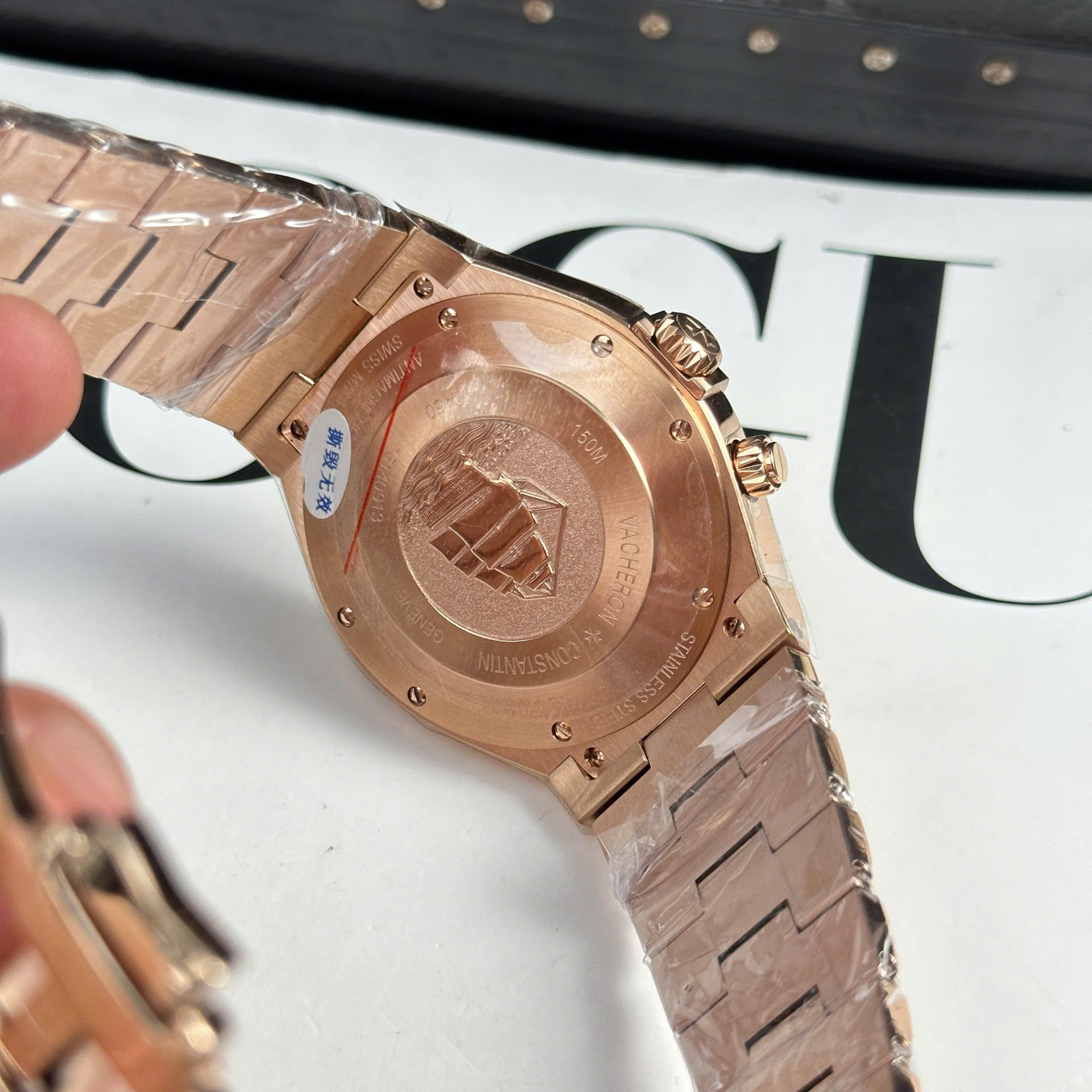 Vacheron Constantin Fake Watch Overseas Dual Time 47450 White Dial 9F Factory 42mm