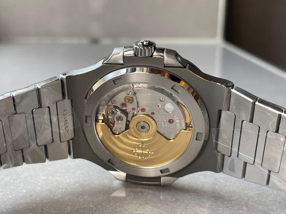 Replica PATEK PHILIPPE Nautilus 5711/1A PPF 1:1 Best Edition Green Textured Dial T Diamonds Bezel on SS Bracelet 324CS V4
