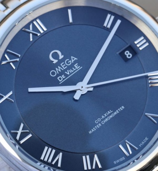 Replica Omega V6 De Ville 41mm SS Blue Dial SS Bracelet A8900