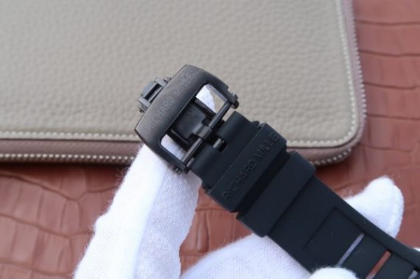 Replica Richard Mille RM027 PVD Skeleton Dial Black Rubber Strap 6T51