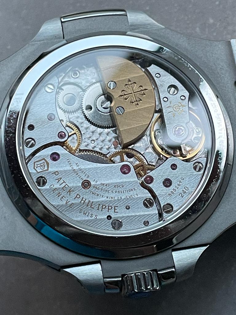 Replica PATEK PHILIPPE Nautilus 5712 SS PPF 1:1 Best Edition Blue Dial on SS Bracelet A240 V2