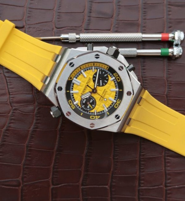 Replica Audemars Piguet JF Royal Oak Offshore Diver Chronograph Yellow A3126
