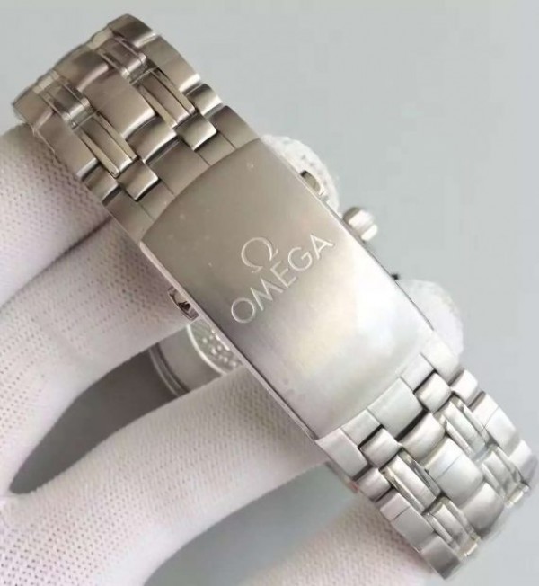 Replica Omega Planet Ocean SS GMT Gray Dial Orange Bezel SS Bracelet A8605