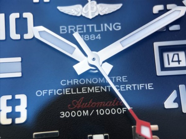 Replica Breitling Avenger II Seawolf SS GF Black Dial Black Rubber Strap A2824