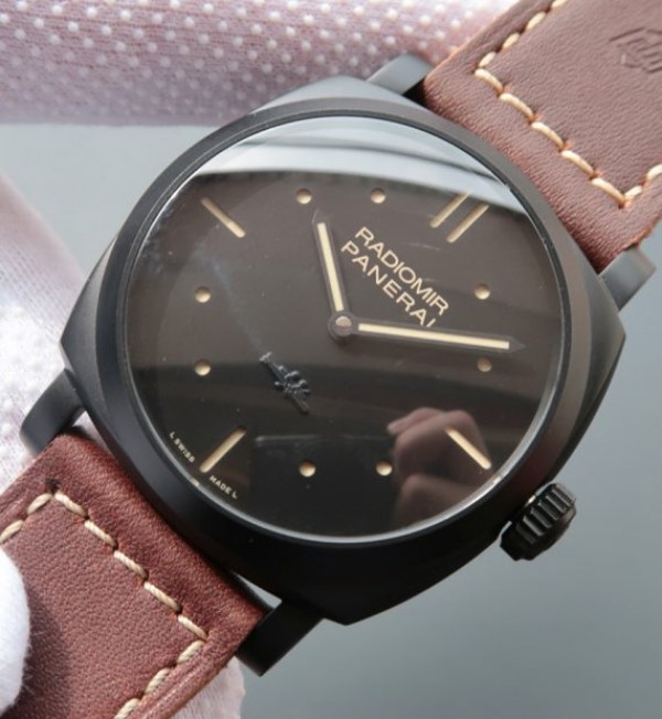 Replica Panerai SF PAM577 Thick Brown Leather Strap P.3000 Super Clone