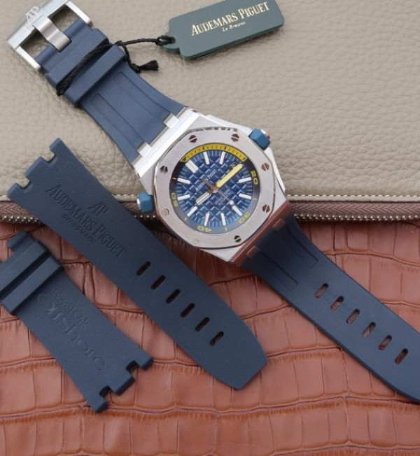 Replica Audemars Piguet JF Royal Oak Offshore Diver 2017 Blue 15710 Rubber Strap A3120