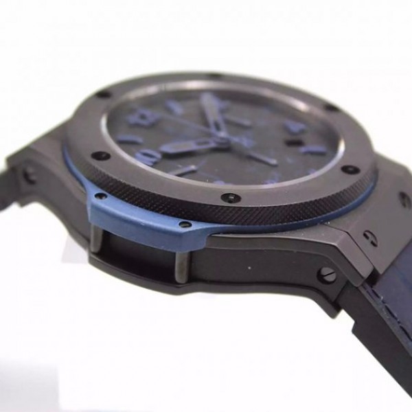 Replica Hublot Big Bang Full Ceramic Evolution Blue Magicb Gummy Strap HUB4104
